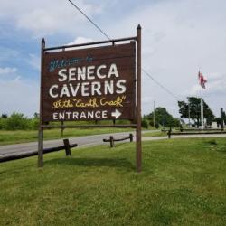 Seneca Caverns sign