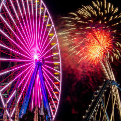 Cedar Point Giant Wheel Fireworks