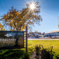 Firelands Winery sign fall