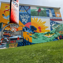 Ironman medal SAIO mural