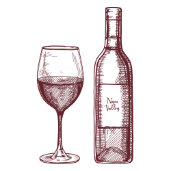 Wine Glass & Bottle icon
