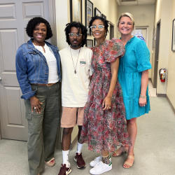 Bryisha and Mike Lyons with co-hosts Zondra and Katie