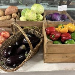 Picture form the Sunbury Market House showing Veggies For Sale