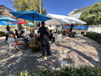 patio performance at Casa de Cultura y Arte, Gilroy