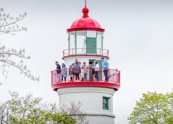 Marblehead Lighthouse top spring
