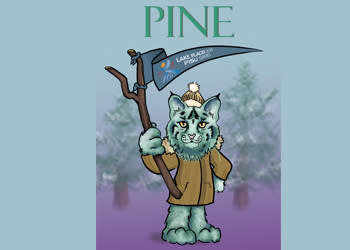 Pine mascot