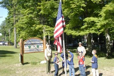 Glen Arbor Old Settler's Park Flag Raising