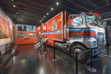 Evel Knievel's Mack Truck and Trailors