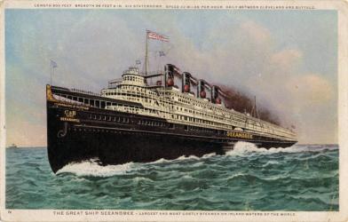 Steamship Seeandbee historical post card