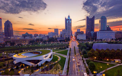 Columbus Skyline from Broad Street