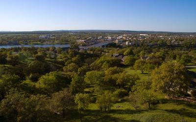 Marble Falls aerial view