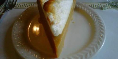 Hostess House Pie on antique plate.