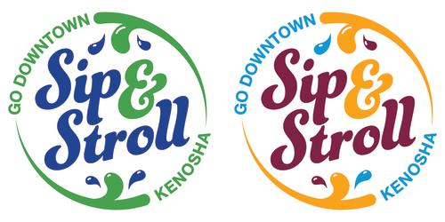 Sip & Stroll logos