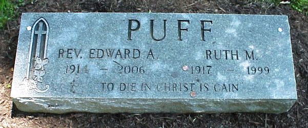 Edward A Puff Headstone
