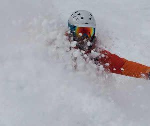 Powder Skiing Off Of Lone Peak Tram | Photo: D. Lennon