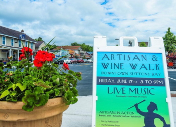 Suttons Bay Artisan Walk Sign