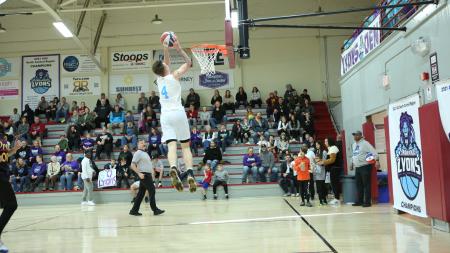 ABA All-Star Dillon Ware of the Indiana Lyons is known for his dunks. (Photo by TOPPLevel Entertainment)