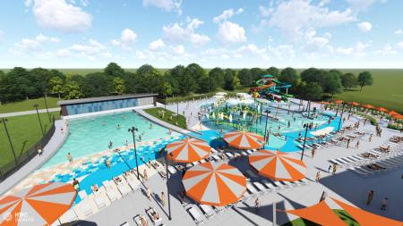 An artist rendering of the new Murphy Aquatic Park in Avon