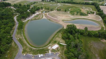 Aerial view of W.S. Gibbs Memorial Park (Photo courtesy of Town of Avon)