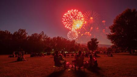 Guilford Township Hummel Park fireworks show in Plainfield