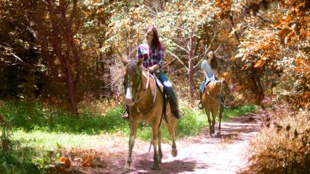 Natural Valley Ranch horseback riding in fall