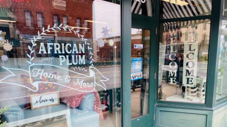 African Plum in downtown Plainfield