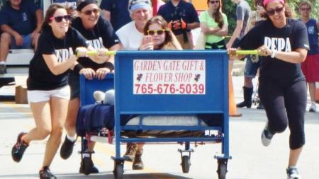 Don't miss the Bed Race during North Salem Old Fashion Days. (Photo courtesy of North Salem Old Fashion Days Festival Facebook page)