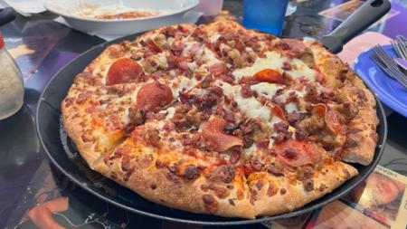 Meatlovers Pizza at Rock Star Pizza in Brownsburg, IN