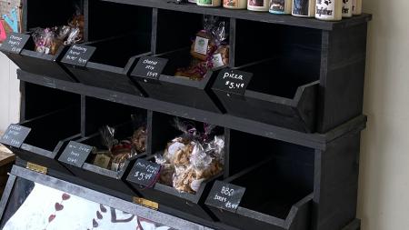 The Biscuit Bar at Paw Street Bakery allows for your dog to choose his or her favorite flavors of treats!