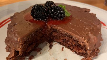 Hoosier Roots chocolate cake