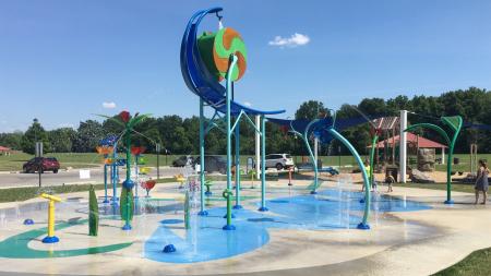 Watermill Splash Pad (Photo Courtesy of Brownsburg Parks and Recreation Facebook)