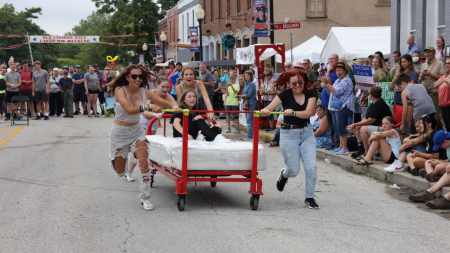 Old Fashion Days Bed Race (Photo by Old Fashion Days on Facebook)