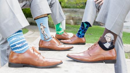 Groomsmen's Socks | Erika Brown Photography