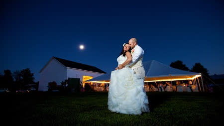 Moonlight scene at Cartlidge Barn