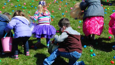 Easter egg hunting at Hendricks County parks
