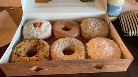 Fall Donuts from Rise n' Roll Bakery in Avon