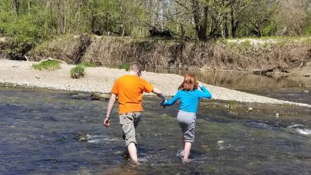 After your picnic, have fun in White Lick Creek in Hummel Park.