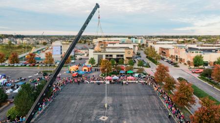 The Smiley Morning Show Pumpkin Drop has become an October staple at The Shops at Perry Crossing in Plainfield, Indiana