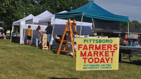 Pittsboro Farmers Market (Photo courtesy Pittsboro Parks Department Farmers Market on Facebook)
