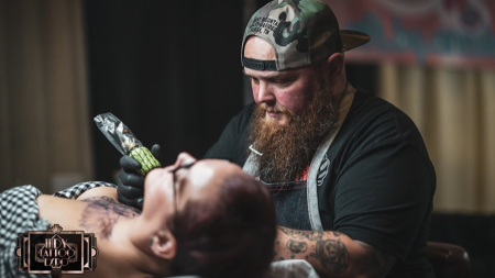 Get a tattoo from renowned artists nationwide -- like Chris Jones from South Carolina, who will be back in 2023 -- at the Indy Tattoo Expo in Plainfield. (Photo courtesy of Indy Tattoo Expo on Facebook)