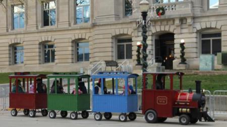 Train rides at Danville's Christmas on the Square
