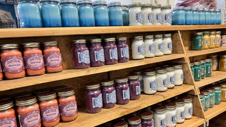 The variety of candles and many other items is incredible