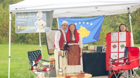 Booth at the Hendricks International Festival; photo courtesy of the Hendricks County International Festival Facebook Page