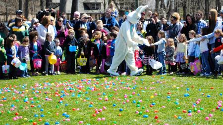 Easter Egg Hunt at Ellis Park in Danville.