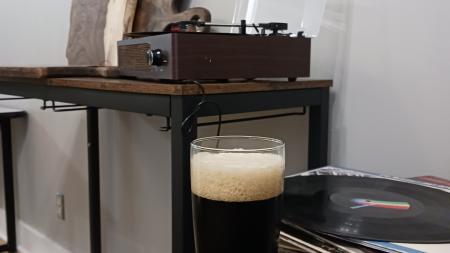 Enjoy some vintage vinyl and a craft beer at Mokey's
