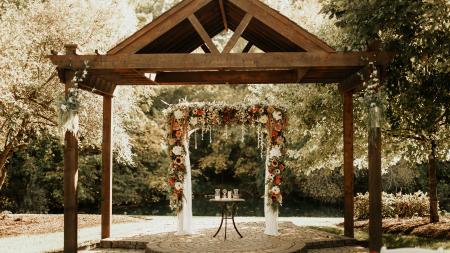 Avon Gardens set for a ceremony.