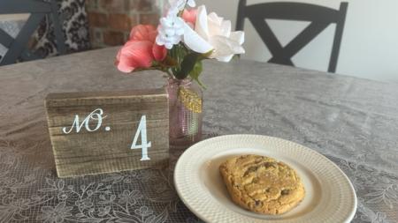 Chocolate chip cookies with a dash of sea salt