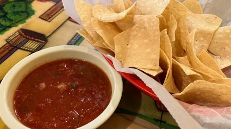 Chips and salsa from 3 Agaves in Avon