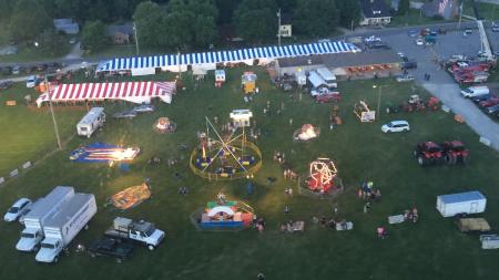 Amo Fish Fry Festival aerial view