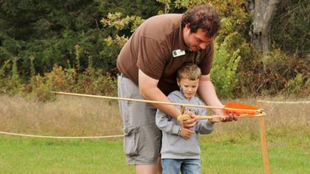 Learn how to use an atlatl at the Fall Colors Festival at McCloud Nature Park! (Photo courtesy of Deb Stukenborg)